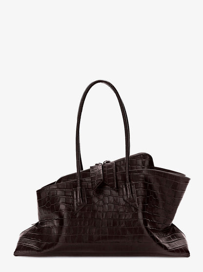 La Passeggiata Medium croc-effect leather shoulder bag thumbnail