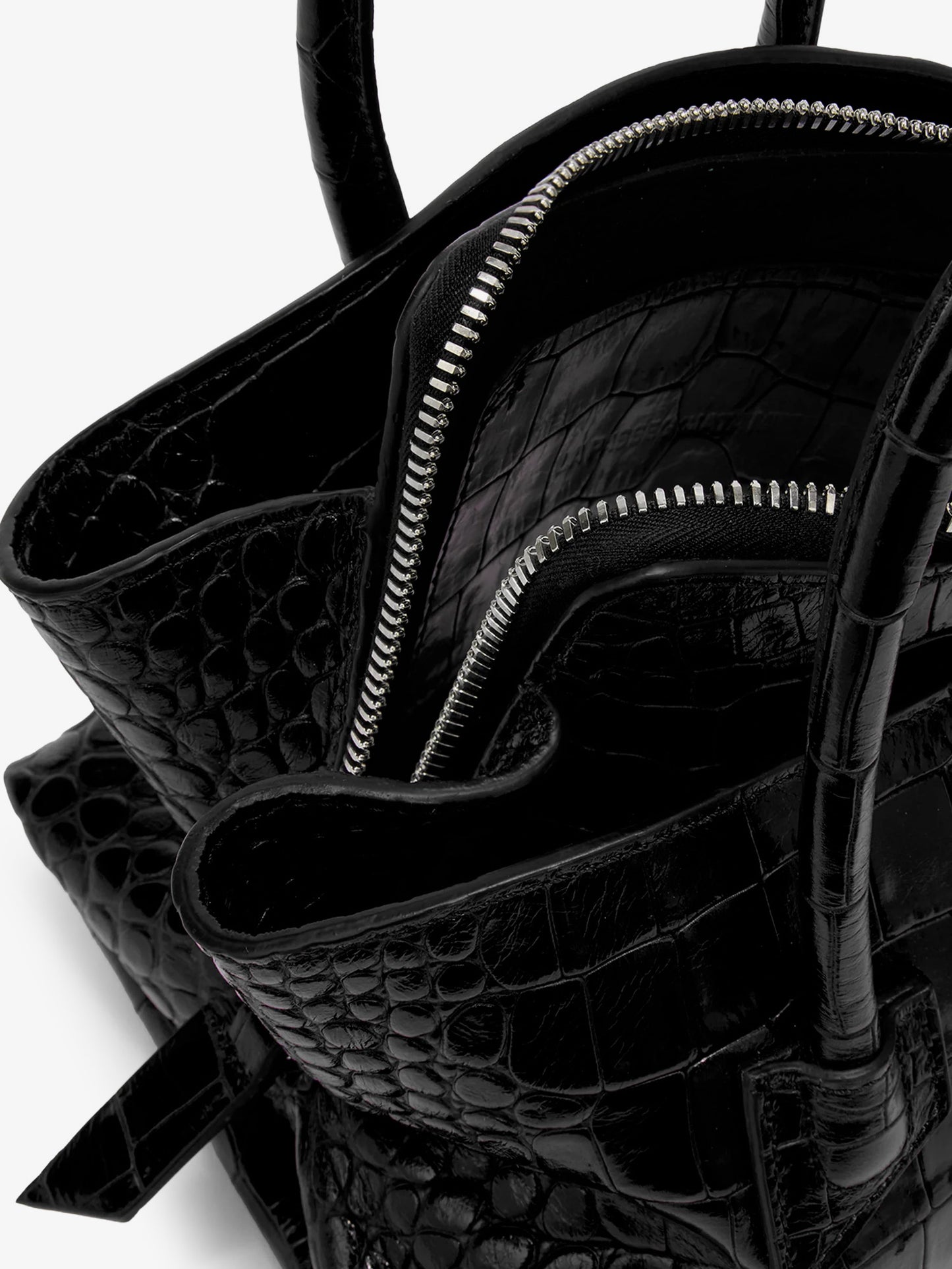 Borsa a mano La Passeggiata Mini in pelle effetto cocco