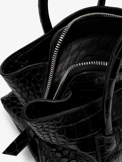Borsa a mano La Passeggiata Mini in pelle effetto cocco thumbnail