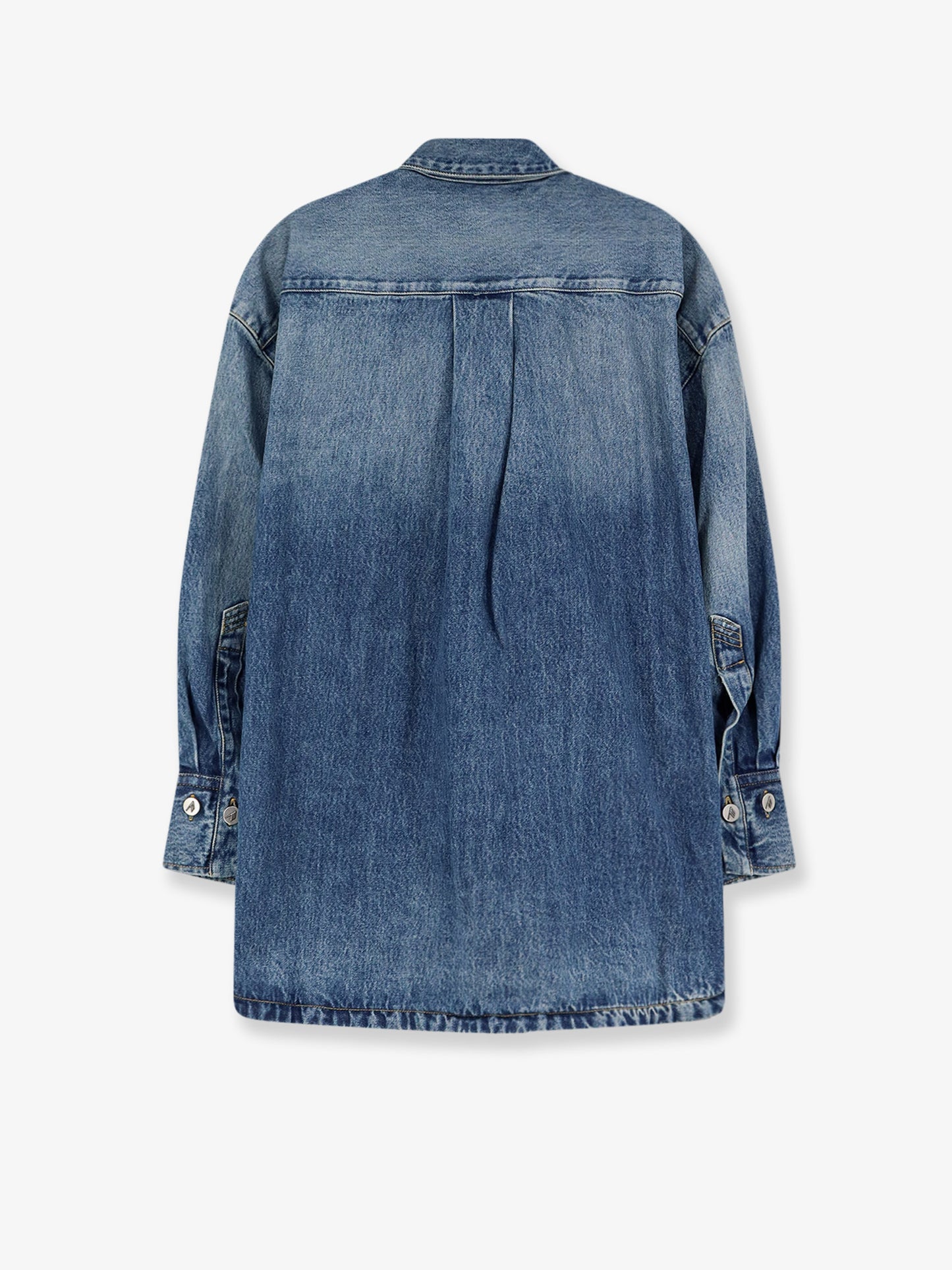 Bomber blue denim shirt