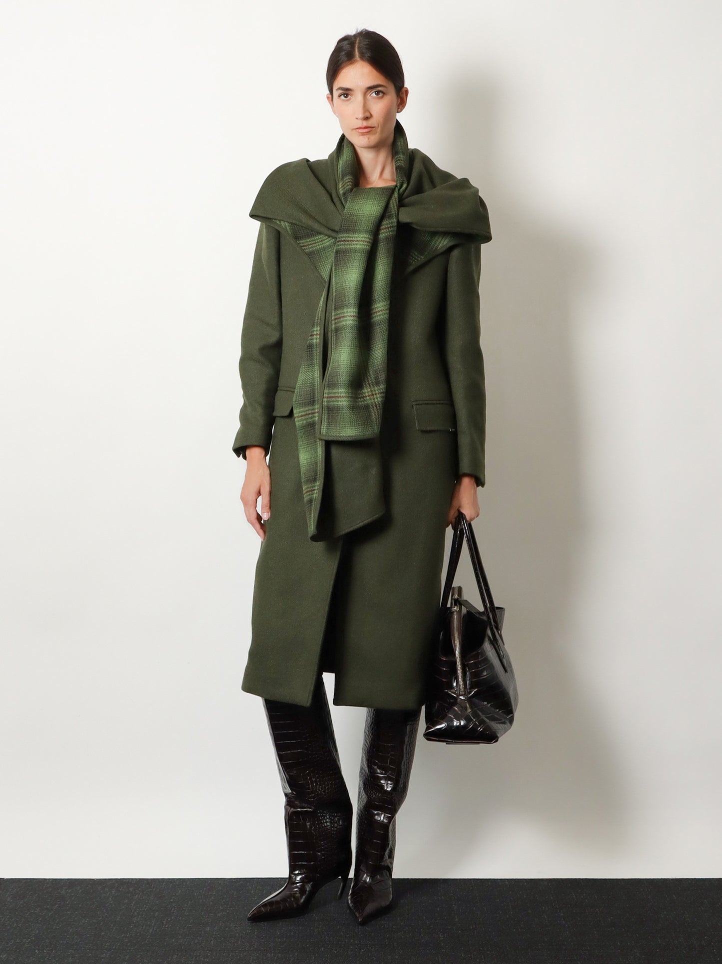 Wool blend coat