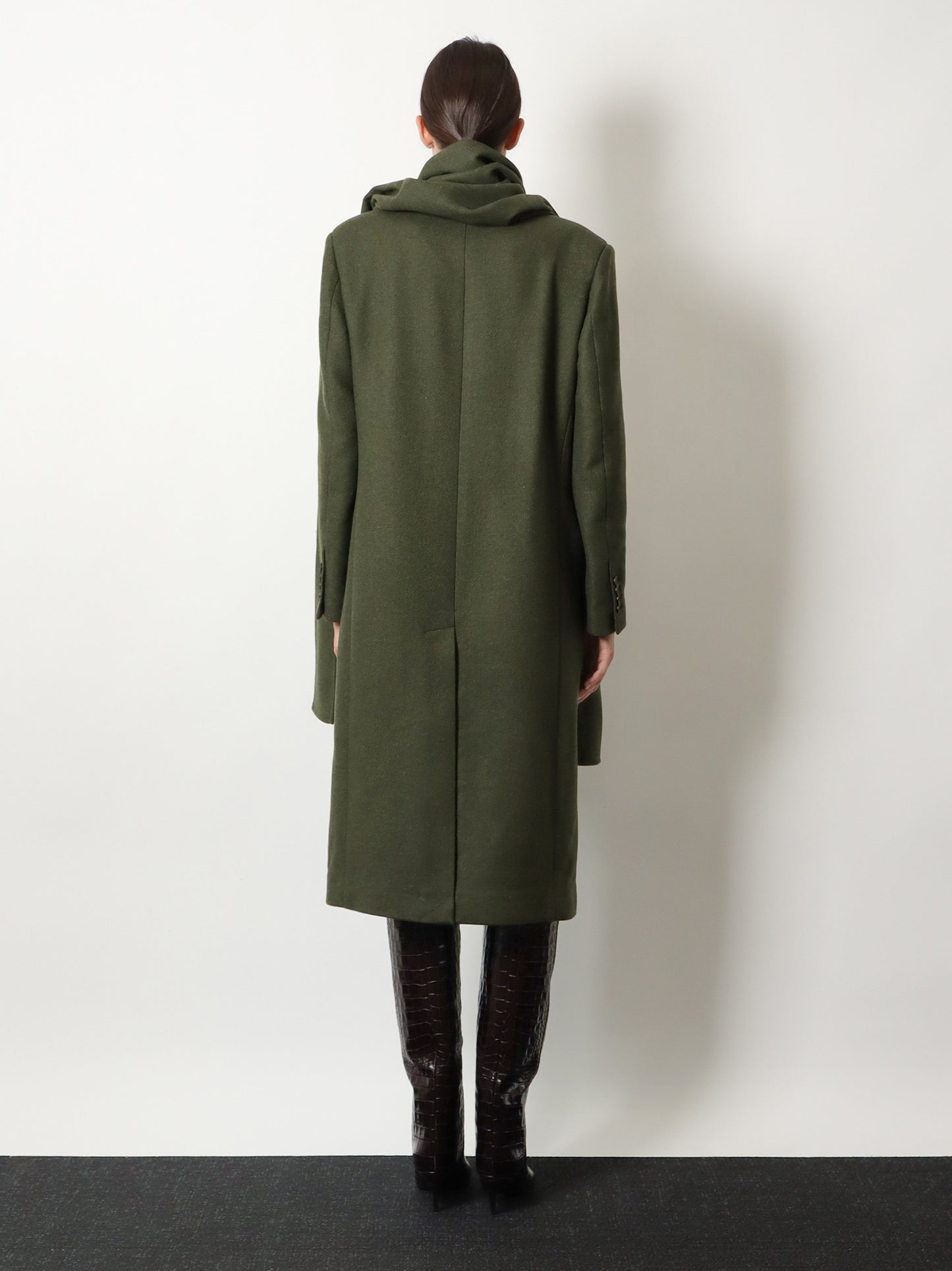 Wool blend coat