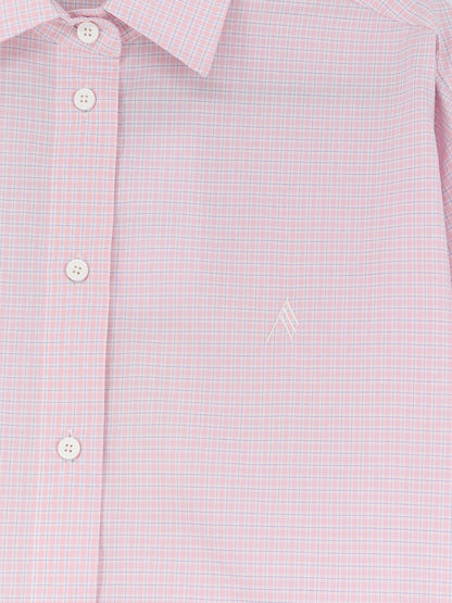 Cotton shirt with front embroidered logo thumbnail
