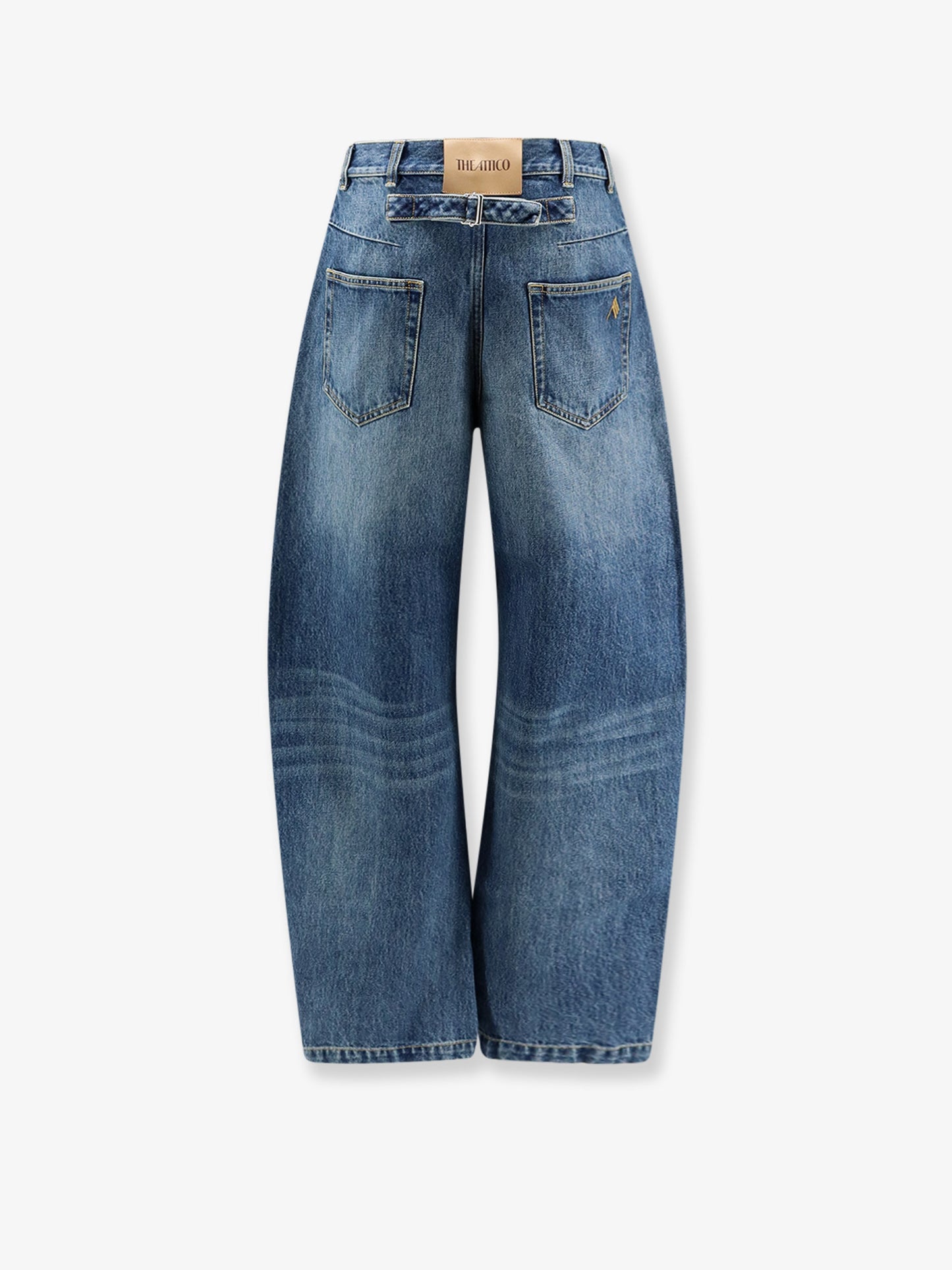 Blue denim jeans