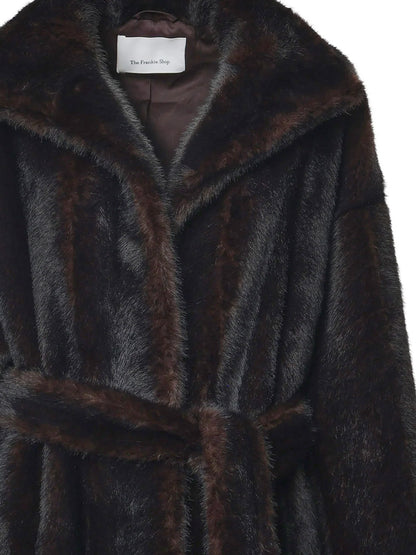 Ravello faux fur coat thumbnail