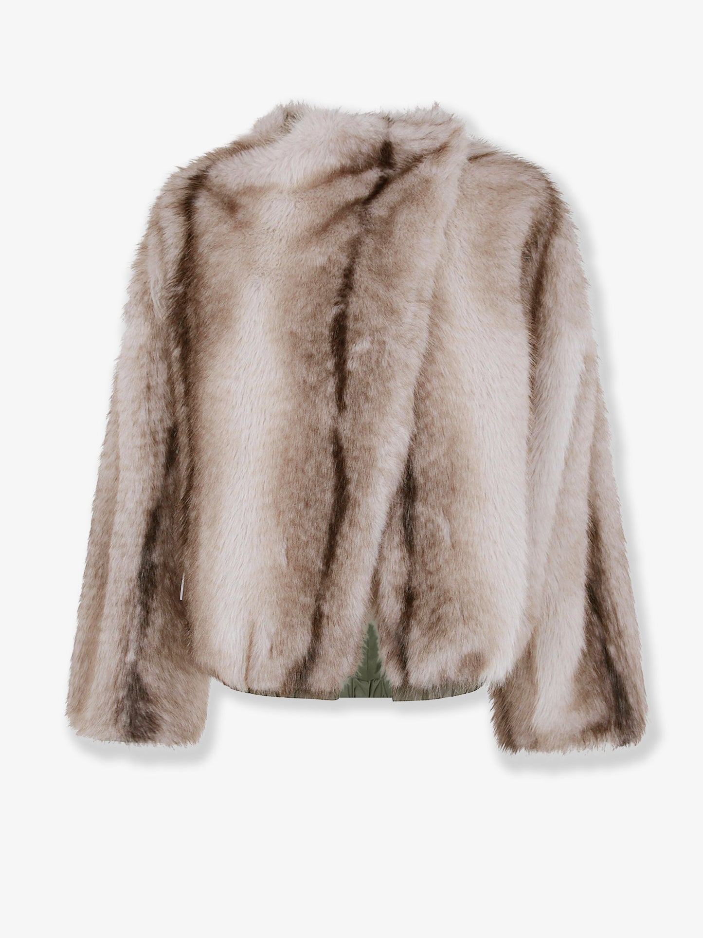 Vera reversible nylon and synthetic fur jacket