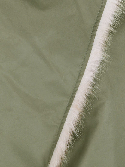 Vera reversible nylon and synthetic fur jacket thumbnail