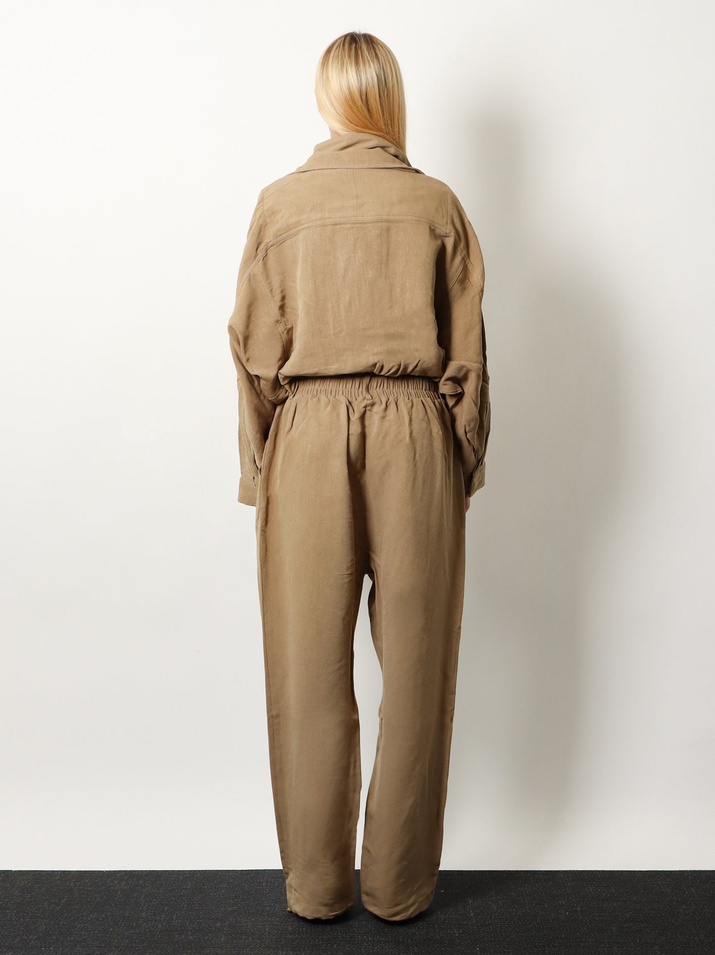 Marvin viscose and linen jumpsuit