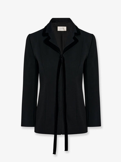 Celinde single-breasted stretch virgin wool blazer thumbnail