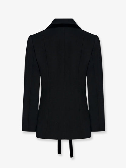 Celinde single-breasted stretch virgin wool blazer thumbnail