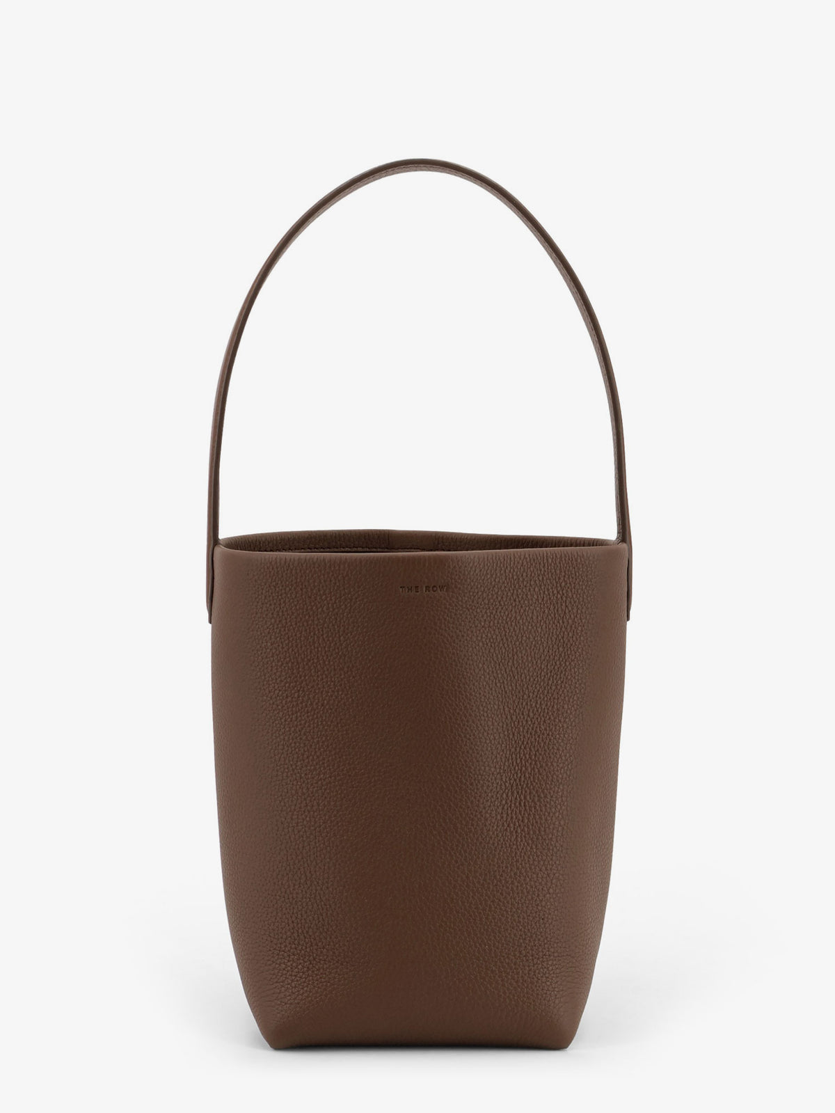 Small N/S Park Tote bucket bag in hammered leather