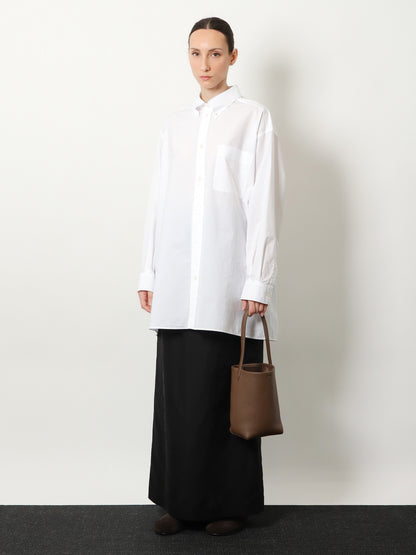 Small N/S Park Tote bucket bag in hammered leather thumbnail