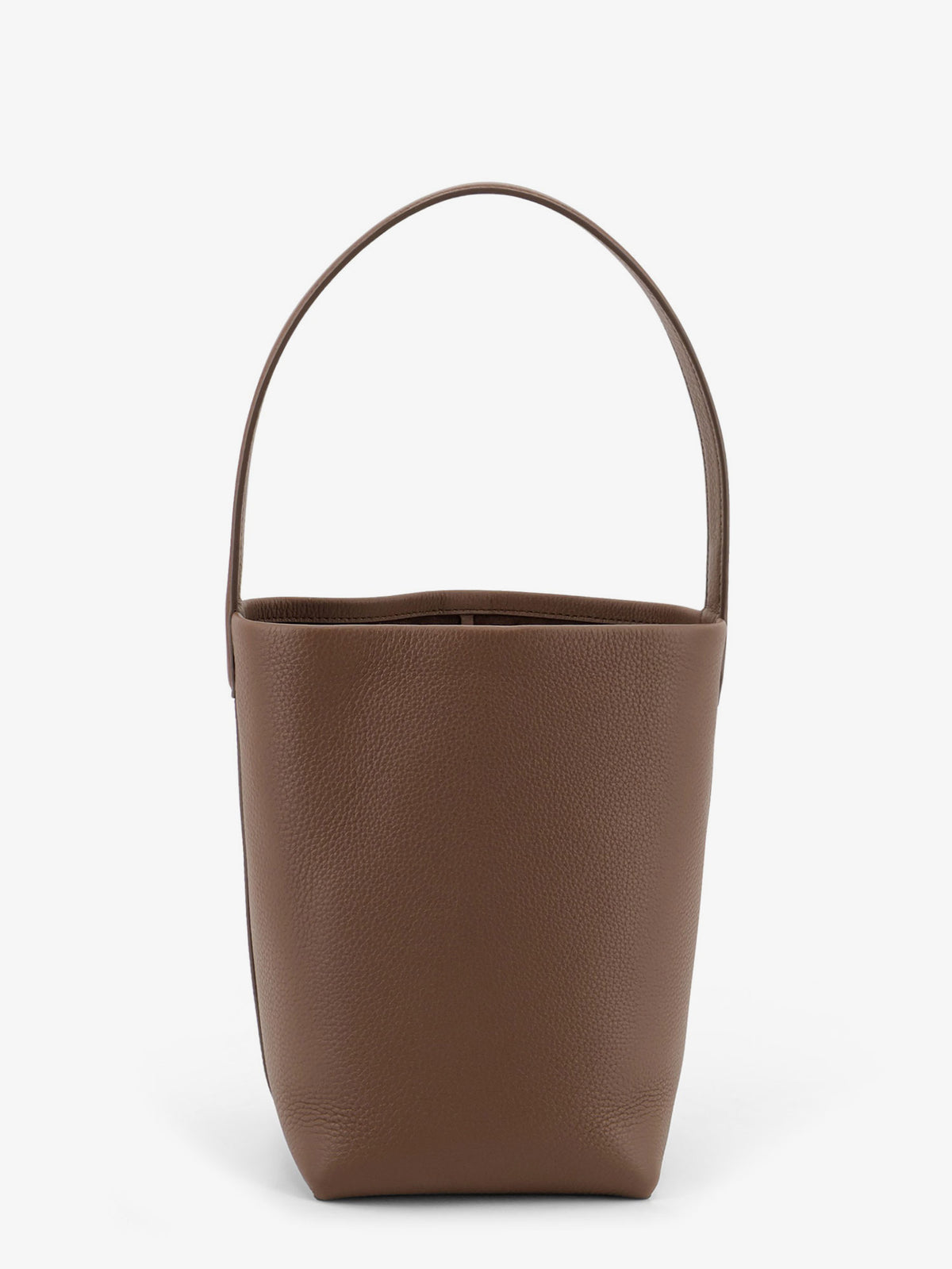 Small N/S Park Tote bucket bag in hammered leather