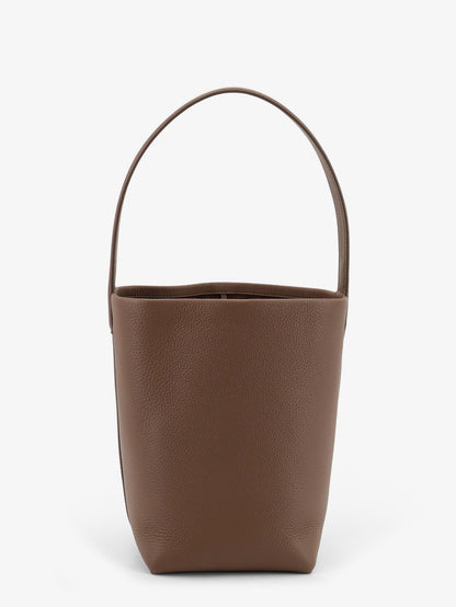 Small N/S Park Tote bucket bag in hammered leather thumbnail