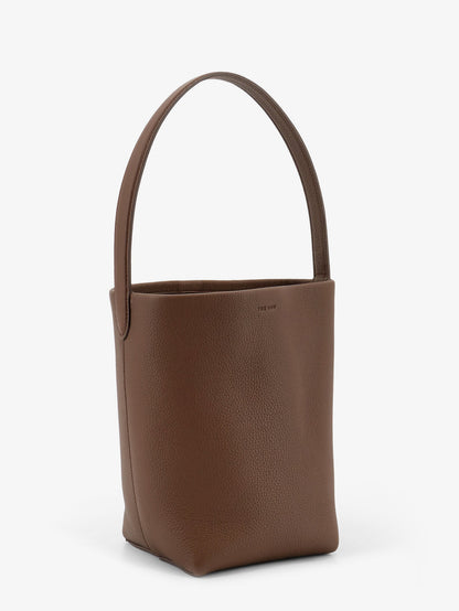 Small N/S Park Tote bucket bag in hammered leather thumbnail