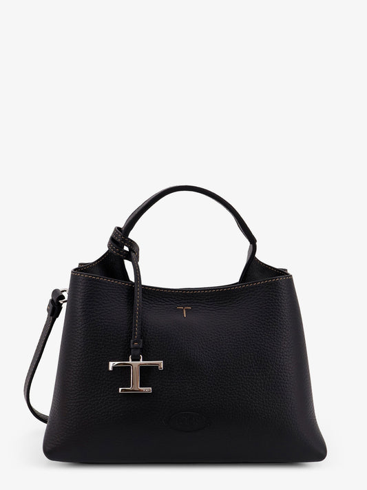 Borsa a tracolla Micro in pelle con iconica impuntura frontale