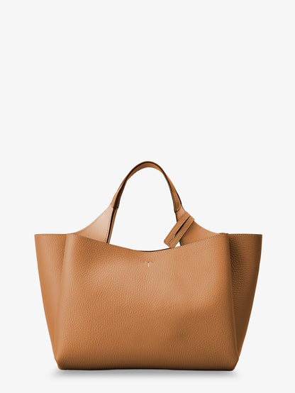 Borsa a tracolla in pelle con dettaglio T Timeless in metallo thumbnail
