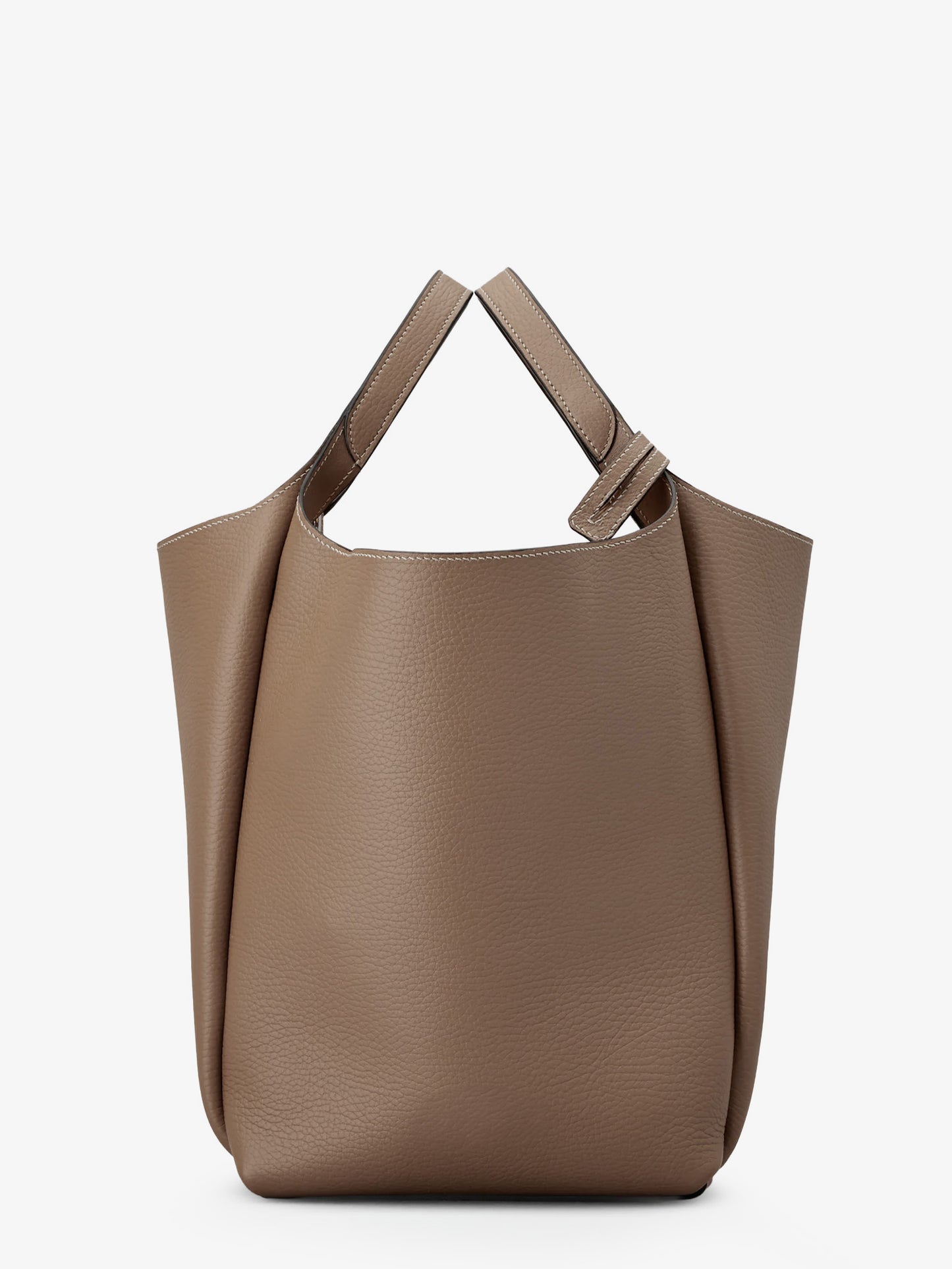 Mini leather bucket bag