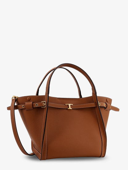 Hammered leather shopping bag thumbnail