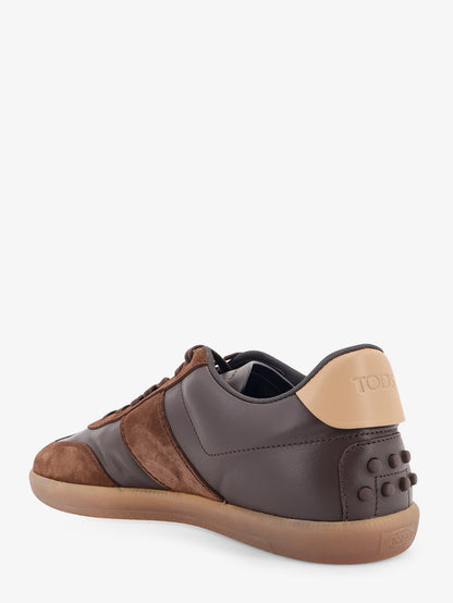 Sneakers Allacciata Cassetta in pelle e suede thumbnail