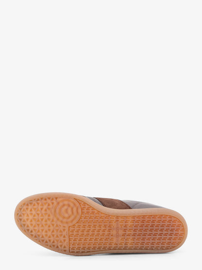 Sneakers Allacciata Cassetta in pelle e suede thumbnail