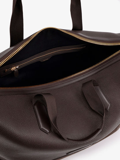 Leather travel bag with suede inserts thumbnail