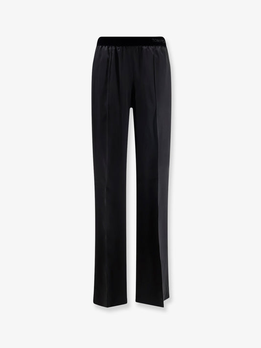 Satin trousers