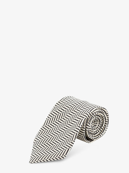 Silk tie with geometric pattern thumbnail