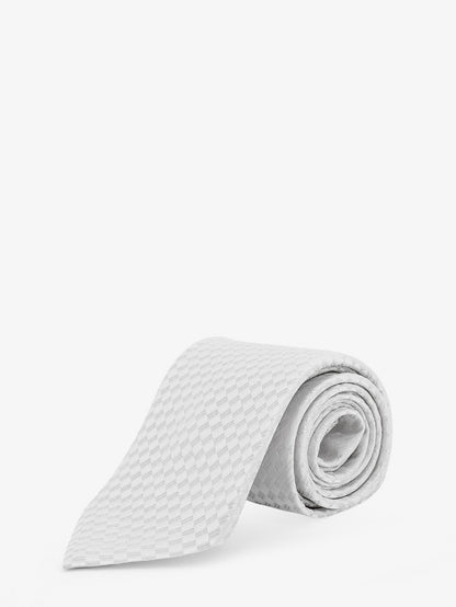 Silk tie with geometric pattern thumbnail