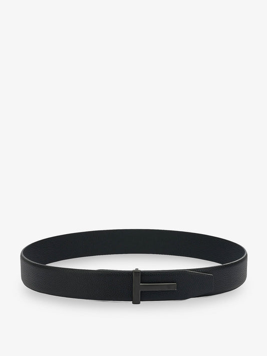 Hammered leather belt