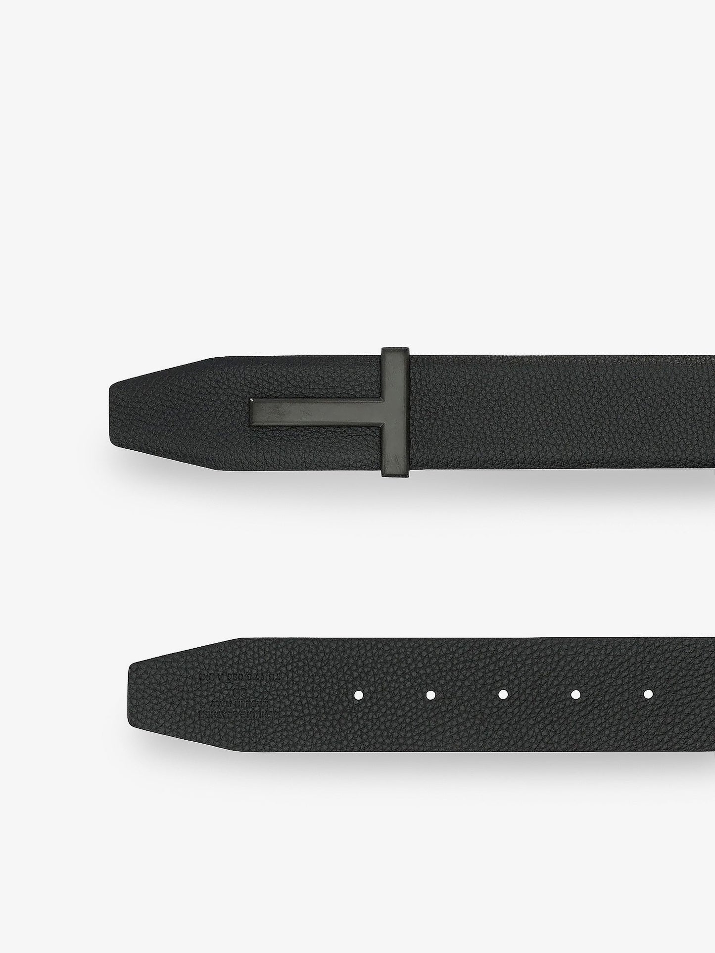 Hammered leather belt