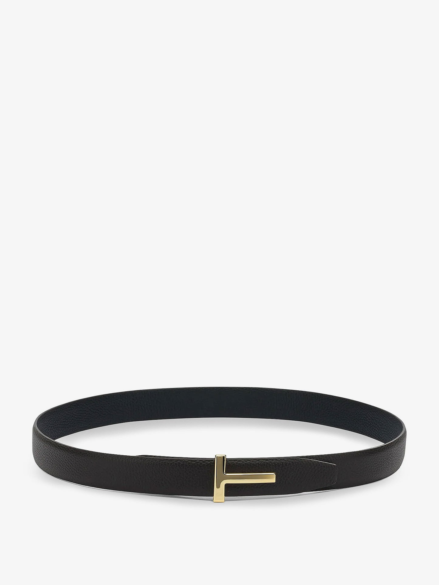 Reversible hammered leather belt