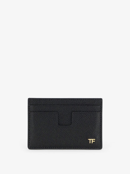 Leather card holder with logo thumbnail