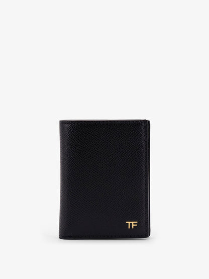 Leather card holder with logo thumbnail