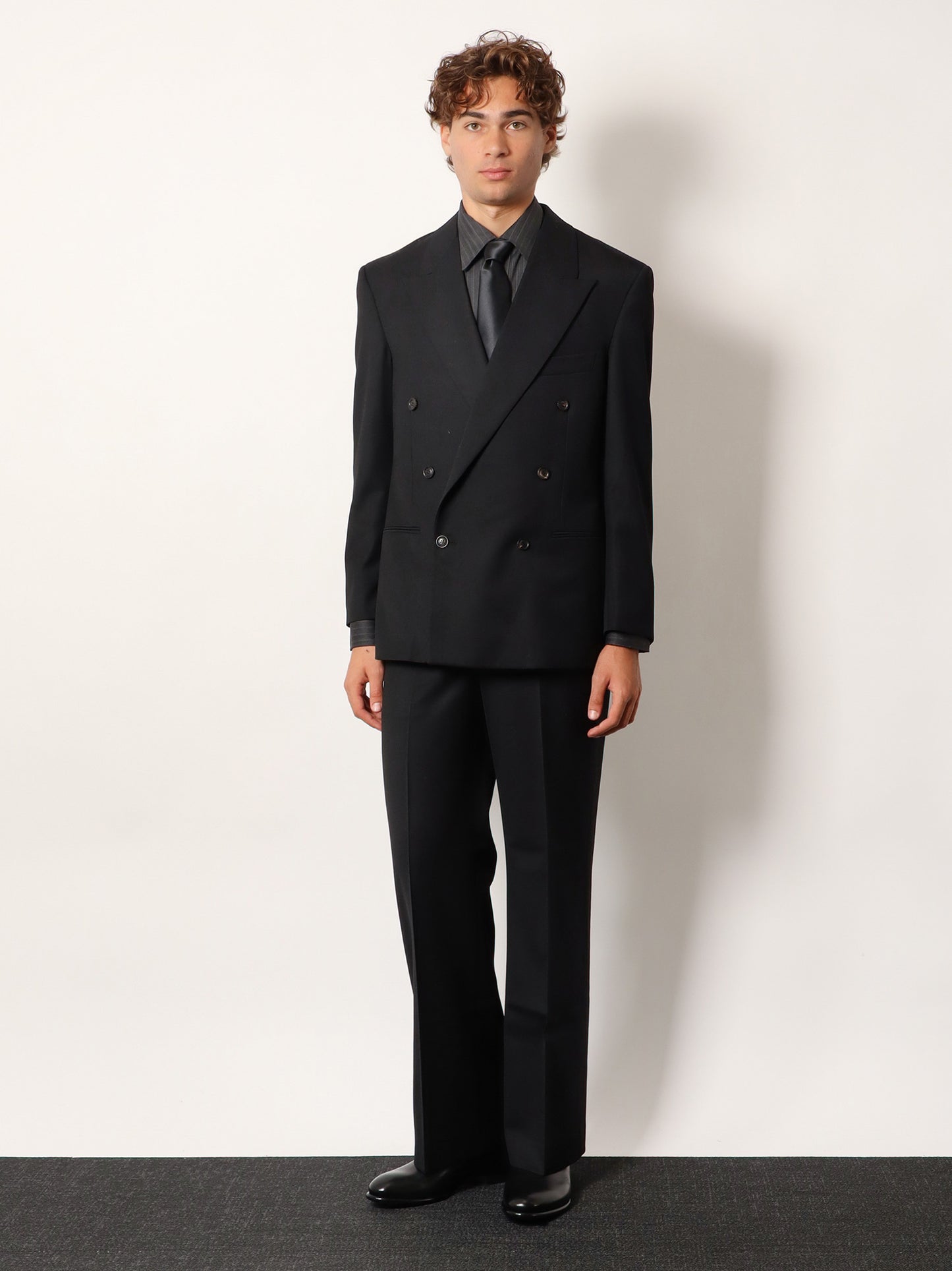 Tailored wool blend Unisex blazer