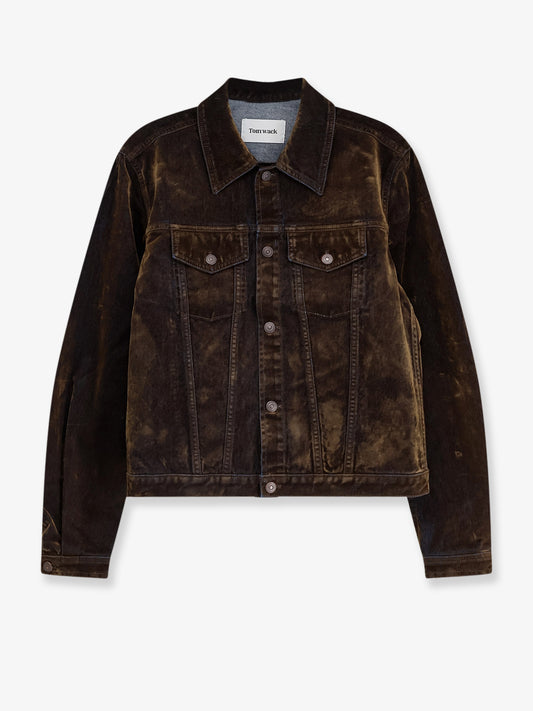 Giubbino Trucker Flocked Denim