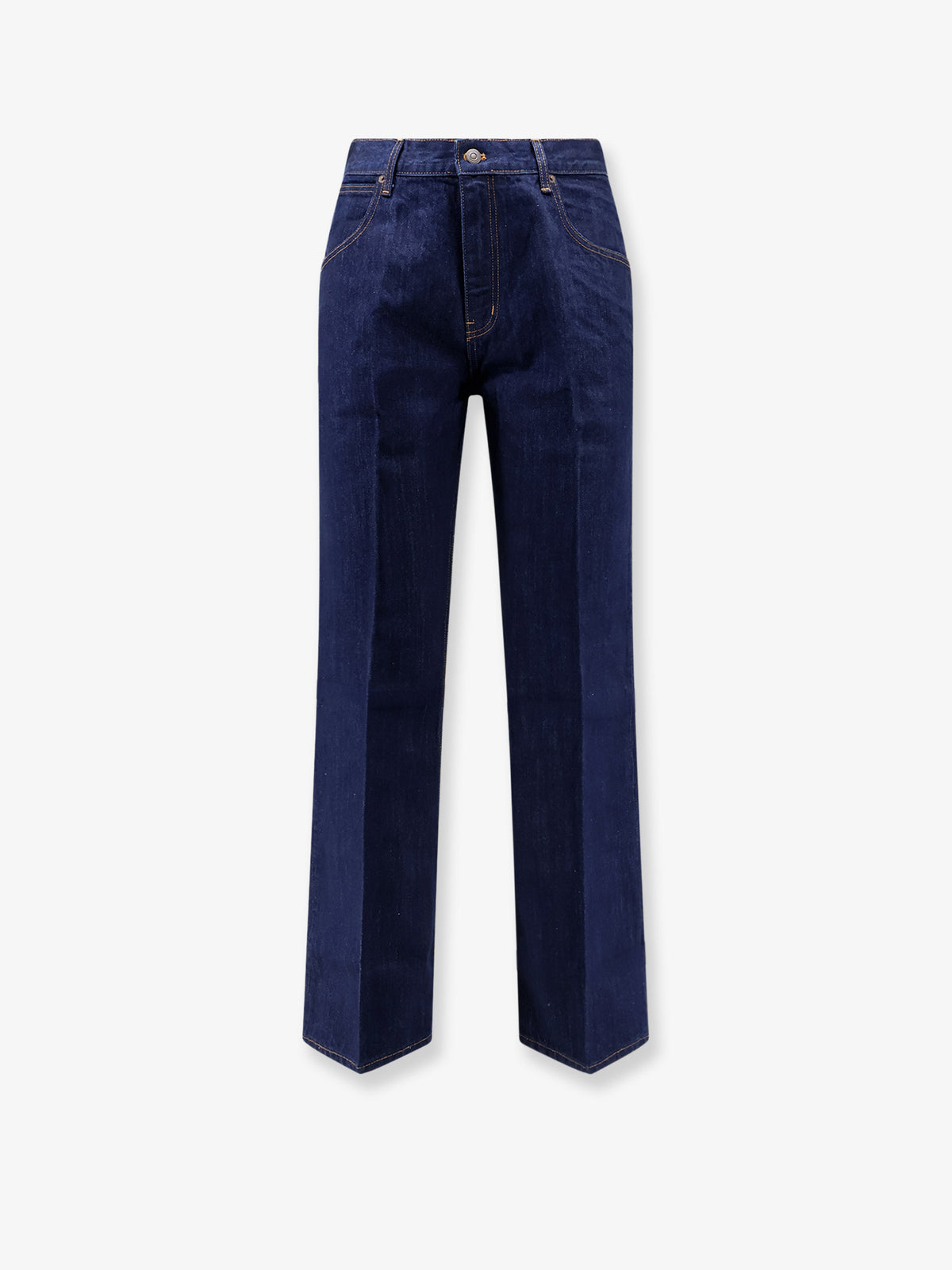 Flared-Leg cotton jeans
