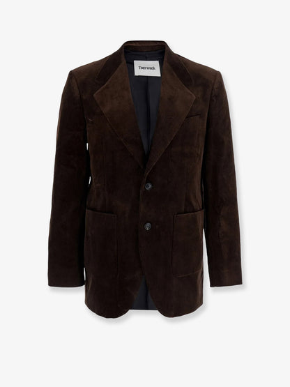 Tailored Single-Breasted Corduroy Blazer thumbnail