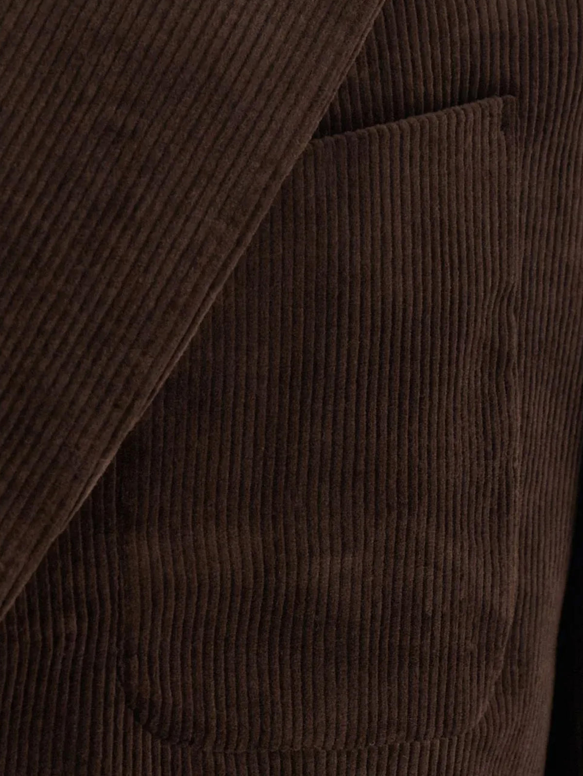 Tailored Single-Breasted Corduroy Blazer