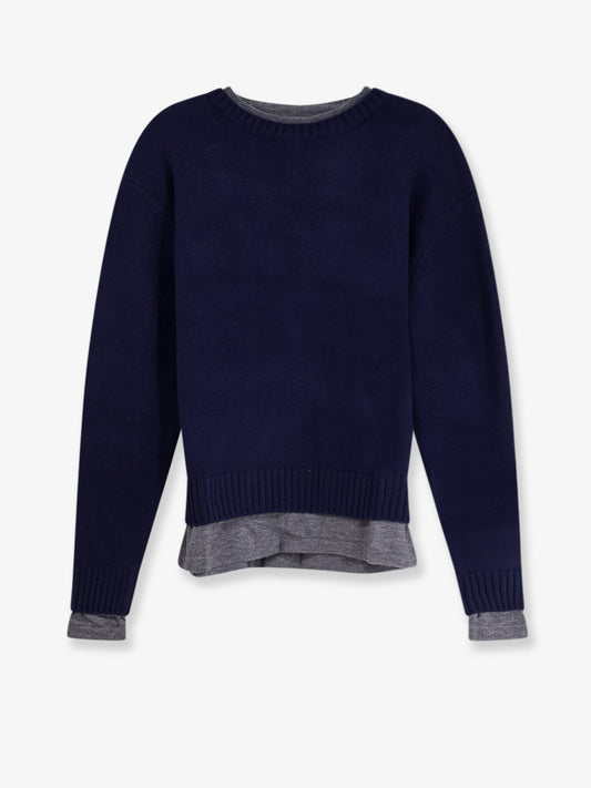 Maglia Layered in misto lana e cashmere