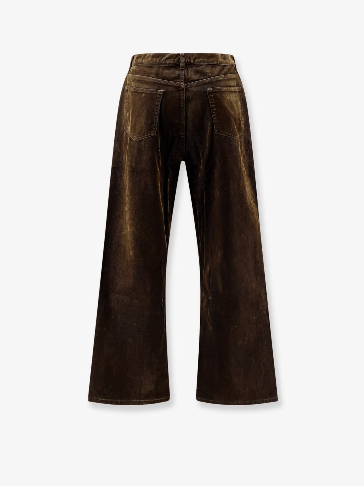 Jeans in cotone floccato