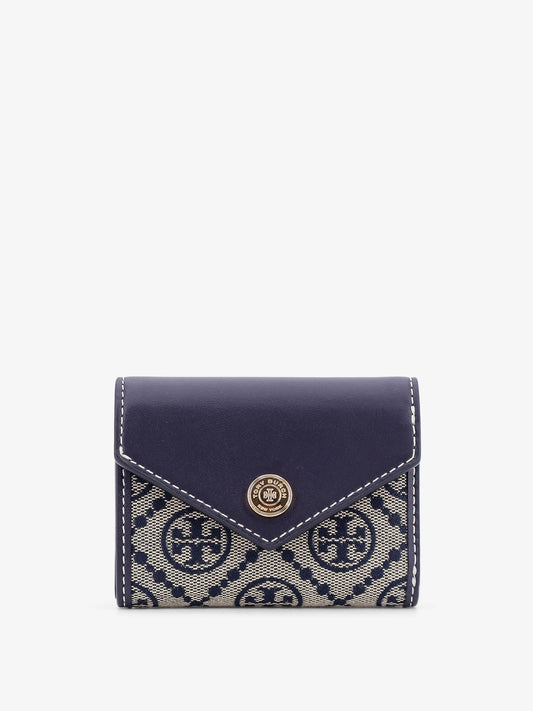 T Monogram Envelope leather and T monogram fabric wallet