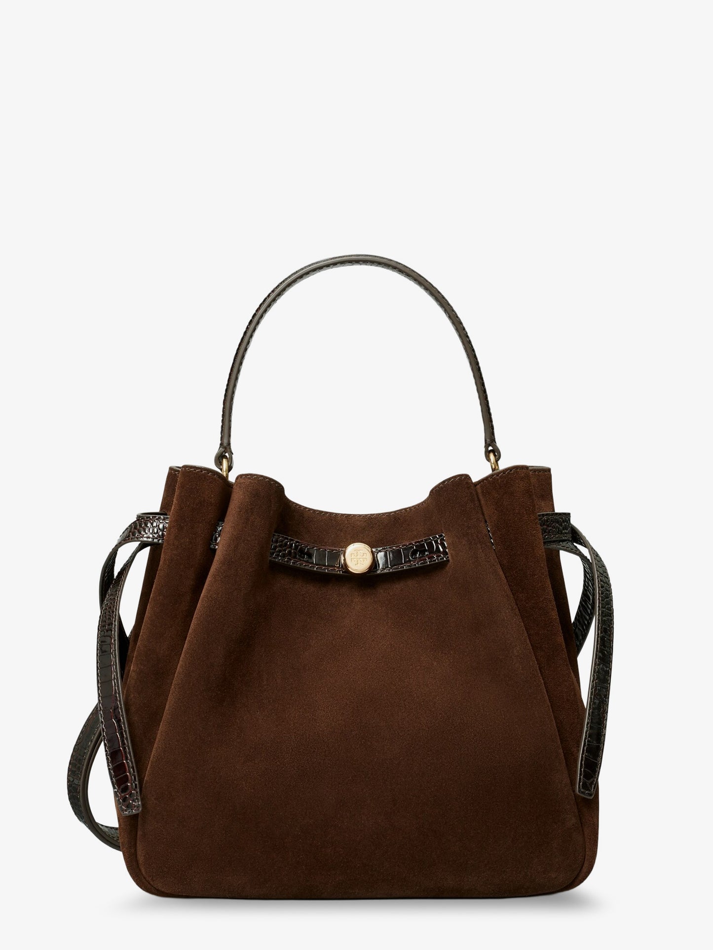 Romy suede bucket bag