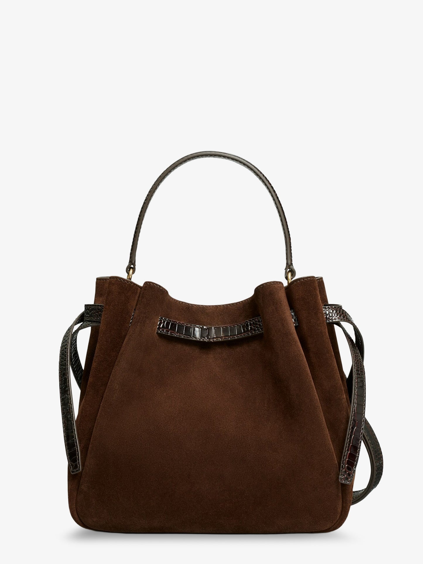 Romy suede bucket bag