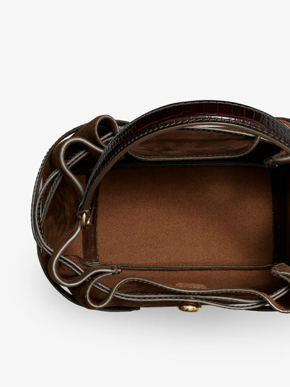 Romy suede bucket bag thumbnail