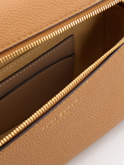Romy slim hammered leather crossbody bag thumbnail
