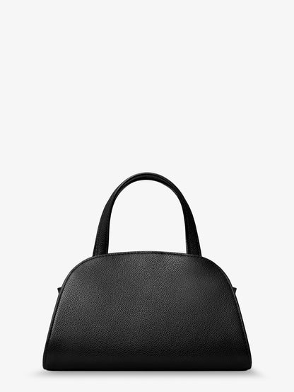 Romy Small Leather Satchel Bag with shoulder strap thumbnail