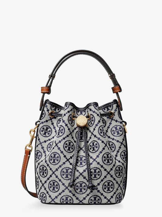 T Monogram cotton-blend bucket bag