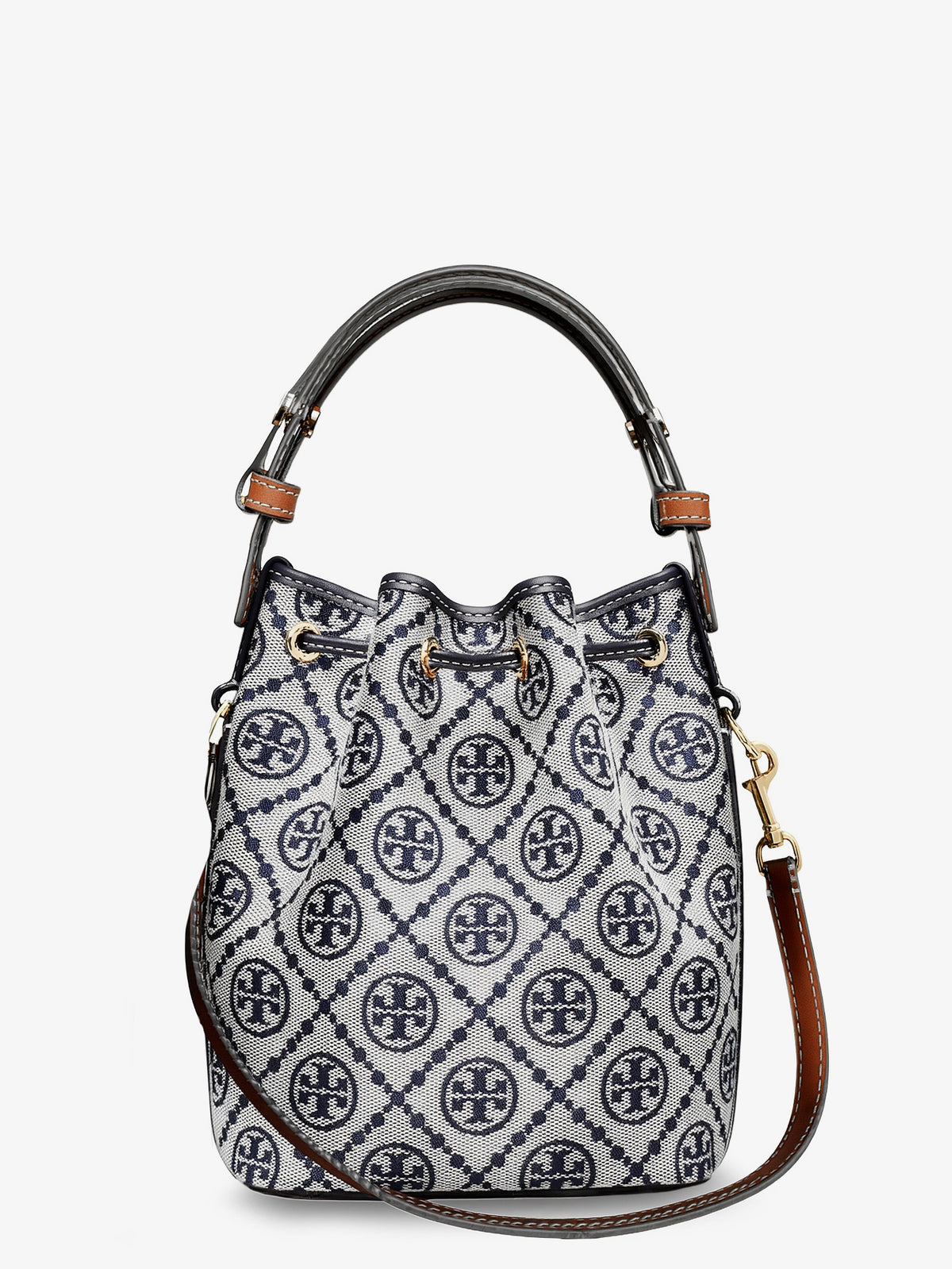 T Monogram cotton-blend bucket bag