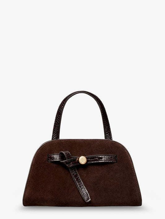 Borsa Bauletto Romy Small in suede con tracolla 